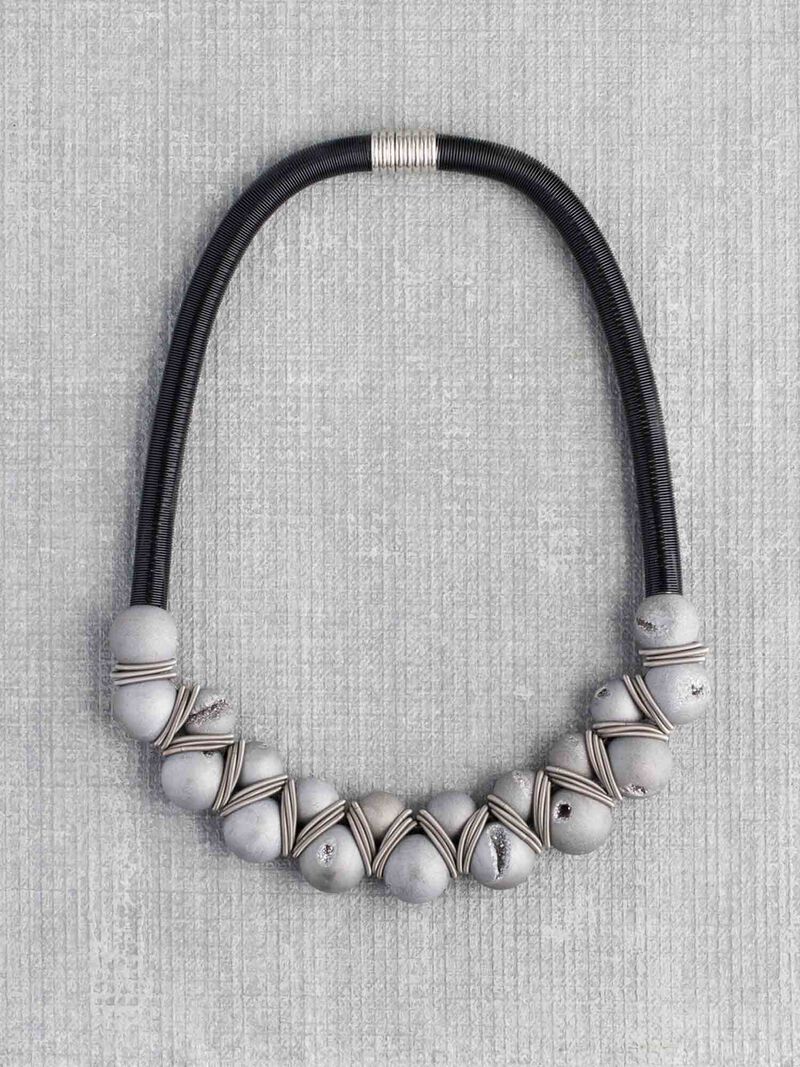 Sea Lily Grey Stone Necklace image number 0