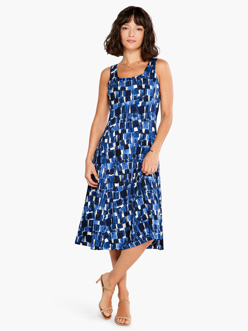 Woman Wears Artist Blocks Dress image number 0
