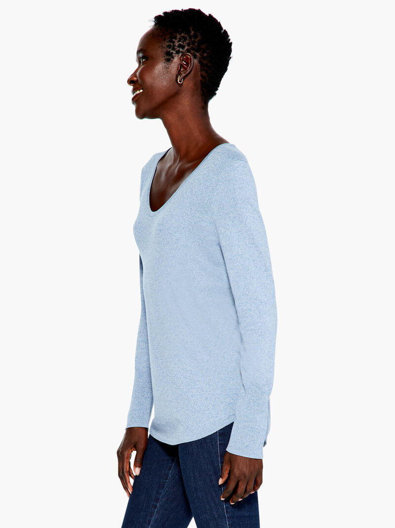 Woman Wears Vital V Neck Sweater image number 1