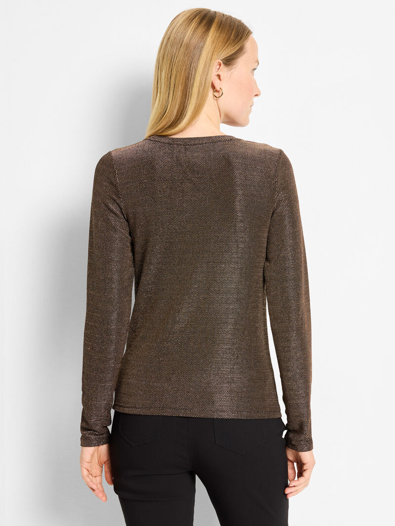 Woman Wears Diamonte Knit Top image number 4