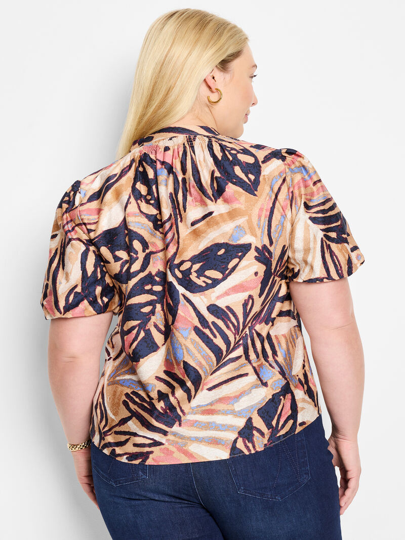 Woman Wears Terracotta Garden Top image number 3