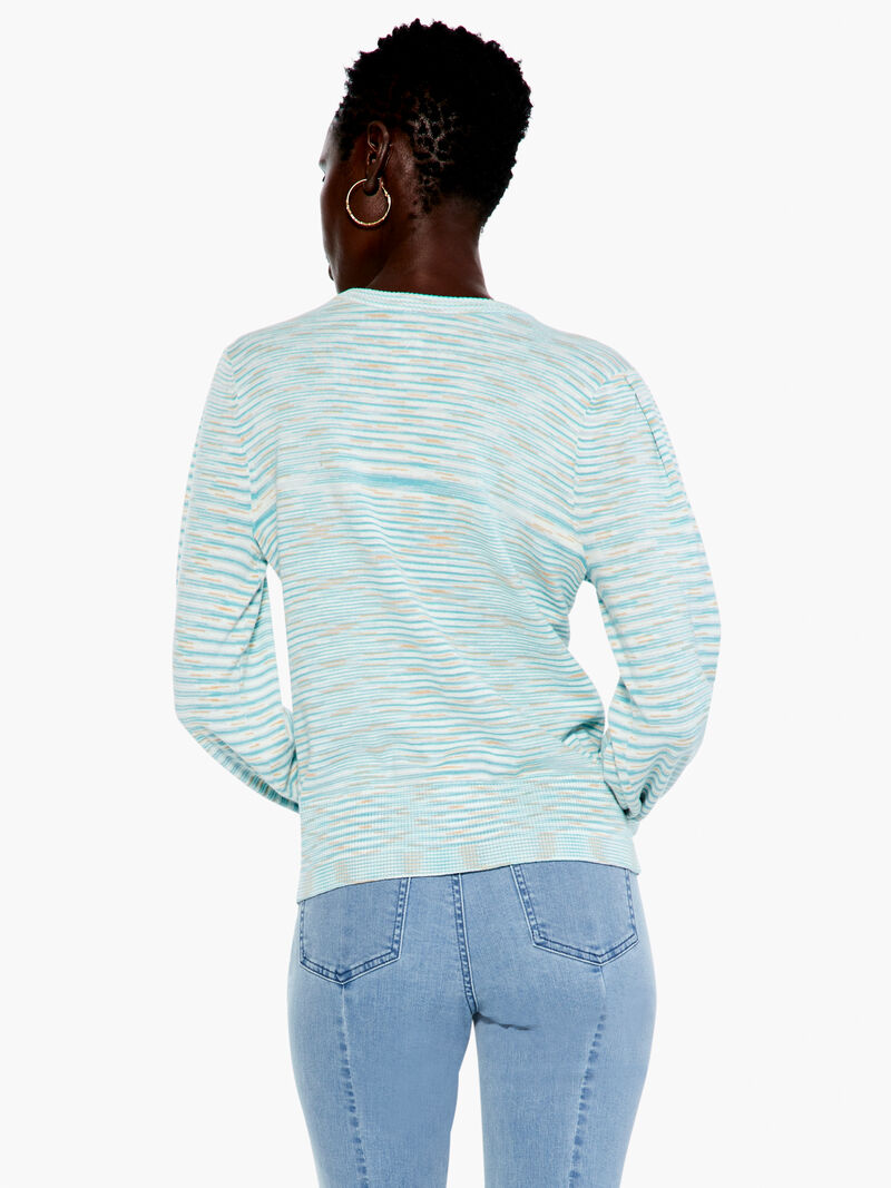Woman Wears Shifting Tides Cardigan image number 2