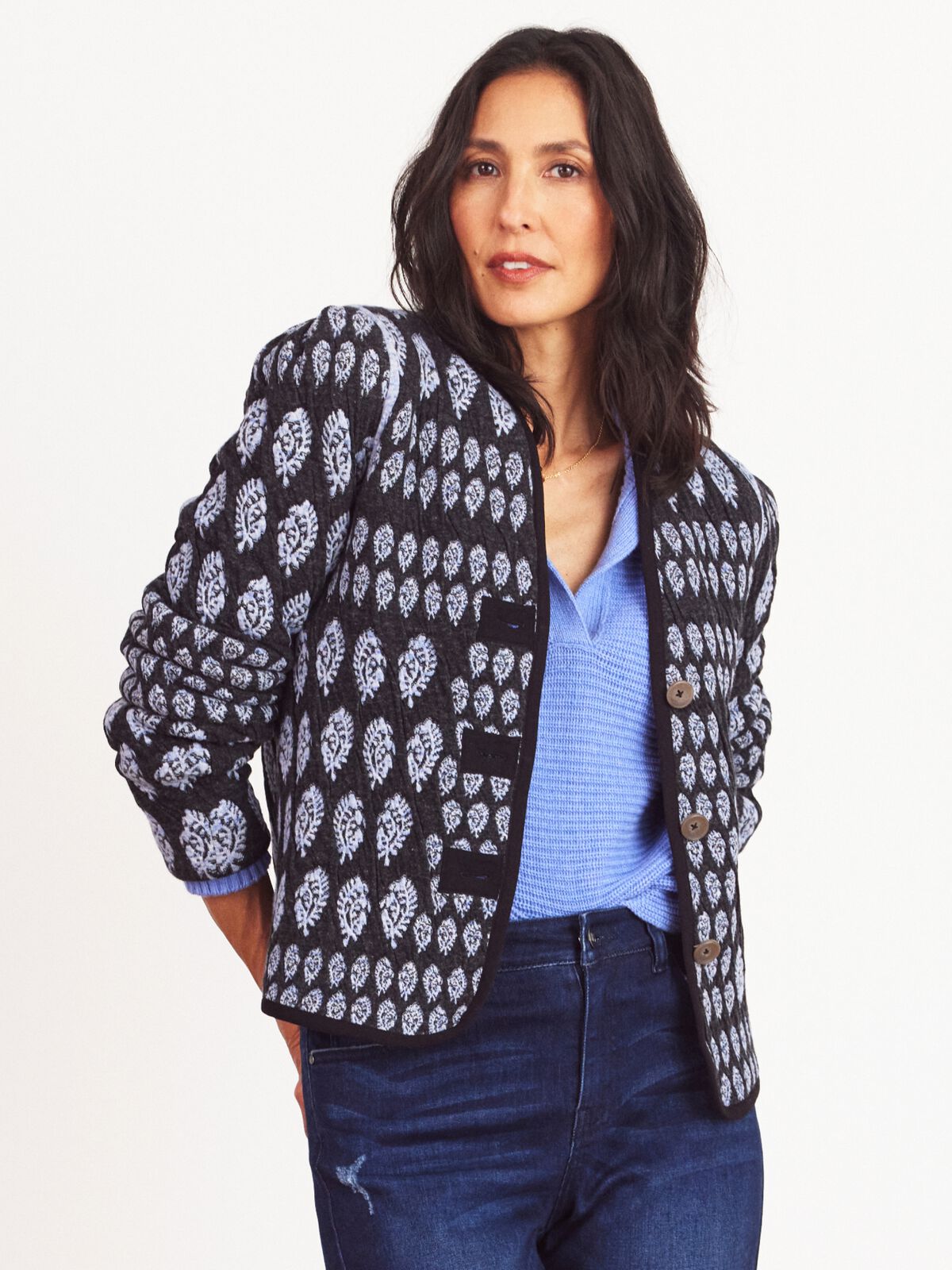 Quilted Eclipse Knit Jacket