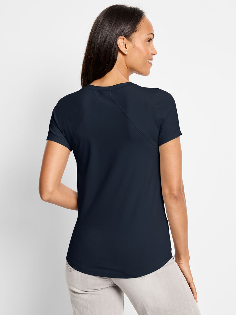 Woman Wears NZT Short Sleeve Crew Neck Tee image number 2
