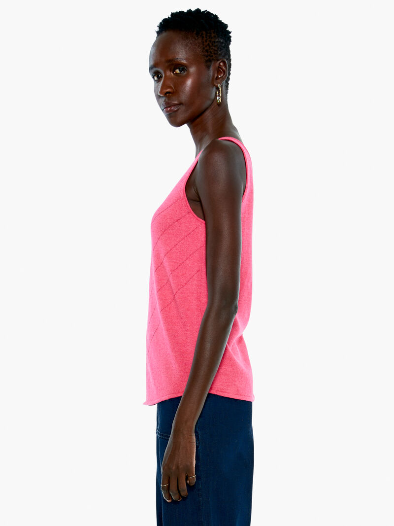 Woman Wears Angled Vital V Tank image number 1