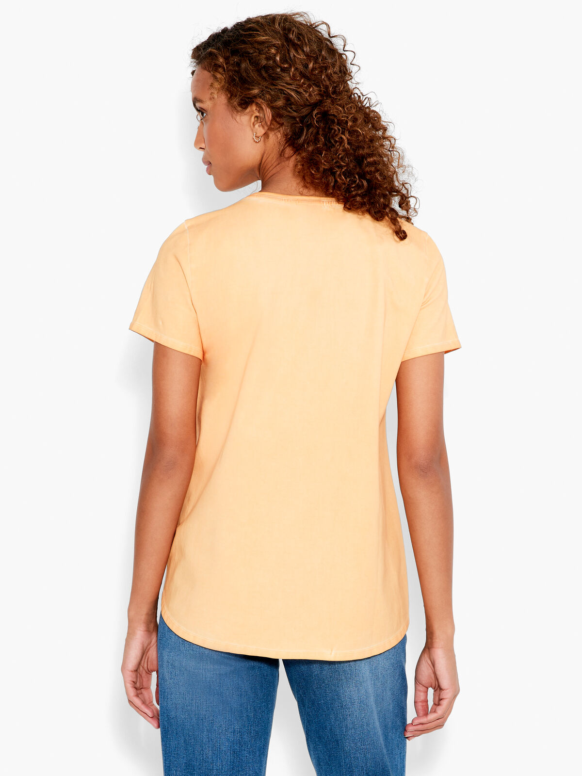 NZT Short Sleeve Shirt Tail Crew Neck Tee