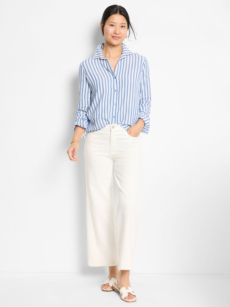 Double Gauze Striped Shirt