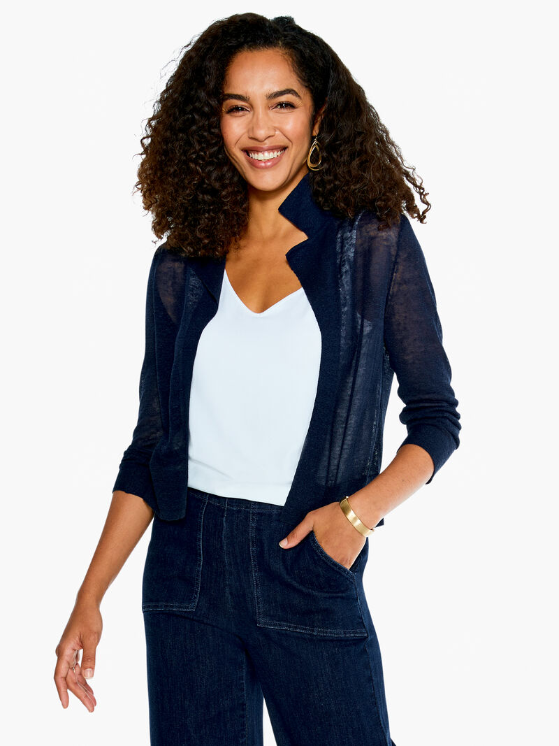 
                    Featherweight Pop On Cardigan