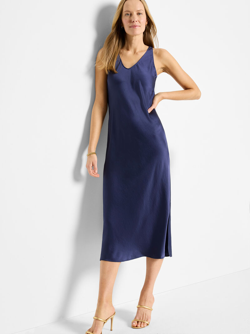 Day Gloss Bias Cut Tank Dress