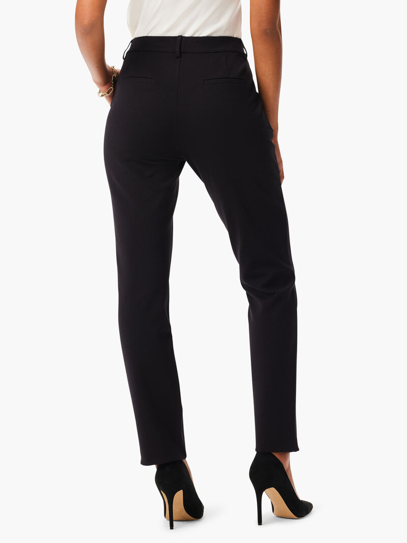 Woman Wears 29" Ponte Knit Ankle Trouser image number 3