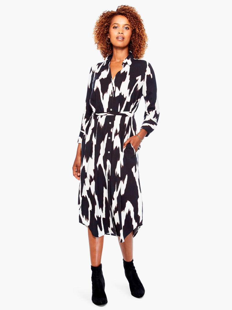 Woman Wears Monochrome Mood Live In Dress image number 0
