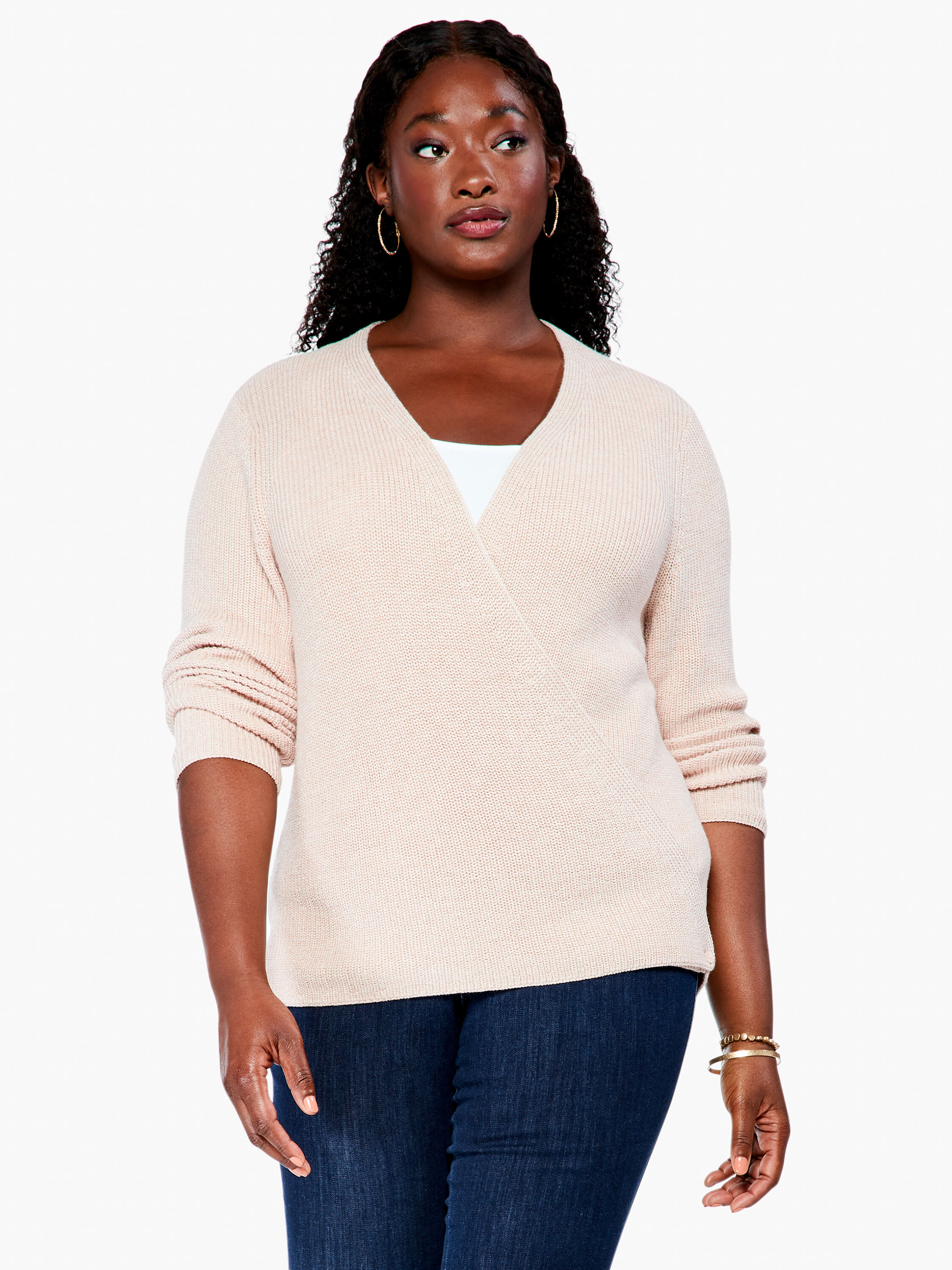 Plus size shaker knit cheap sweater