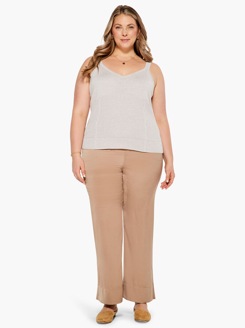 Woman Wears Lurex Corset Tank image number 3