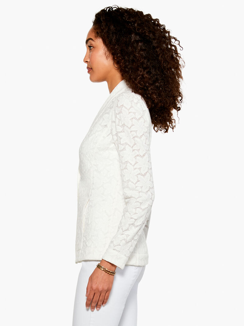 Woman Wears Petal Lace Jacket image number 1