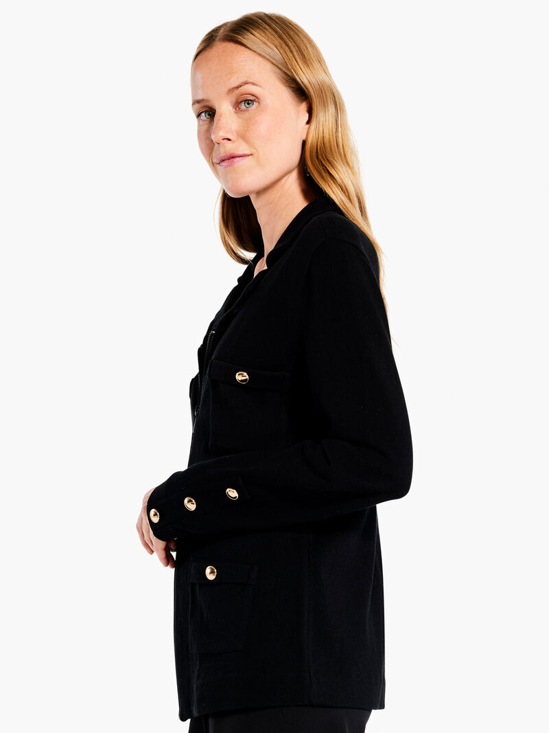 Woman Wears City Charm Knit Blazer image number 1