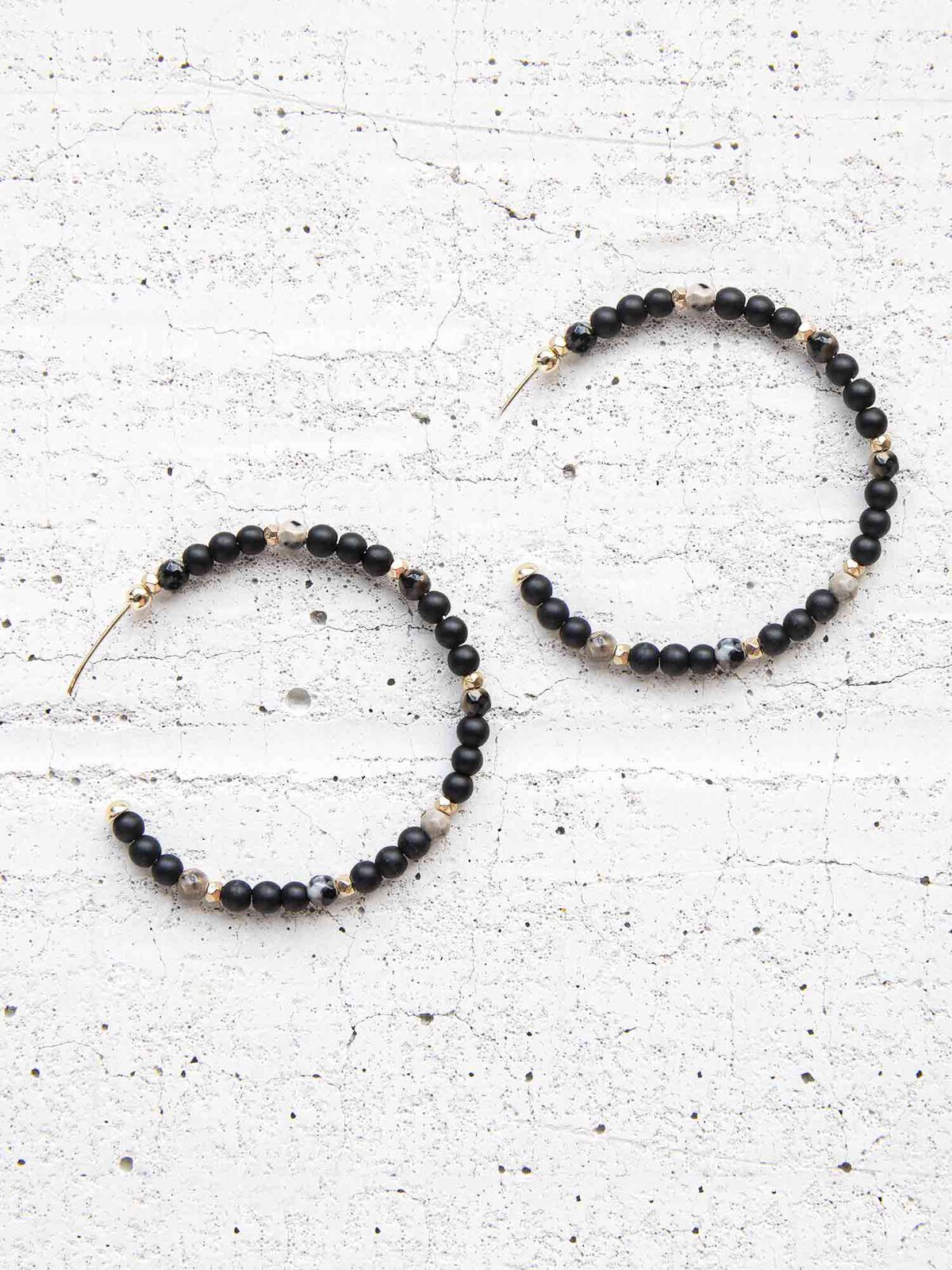 Nakamol Beaded Hoops