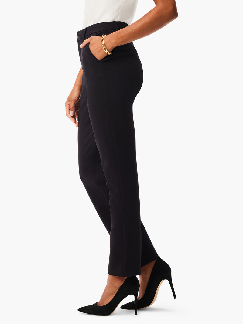 Woman Wears 29" Ponte Knit Ankle Trouser image number 2
