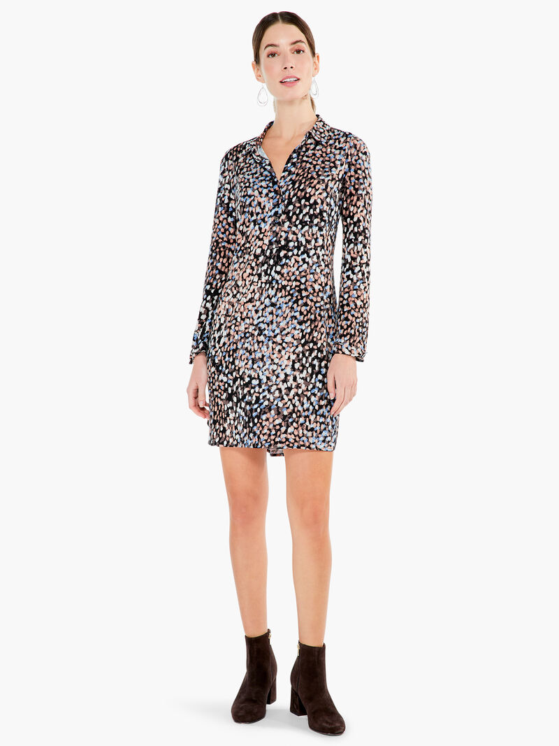Woman Wears Mineral Mix Live In Shirt Dress image number 3