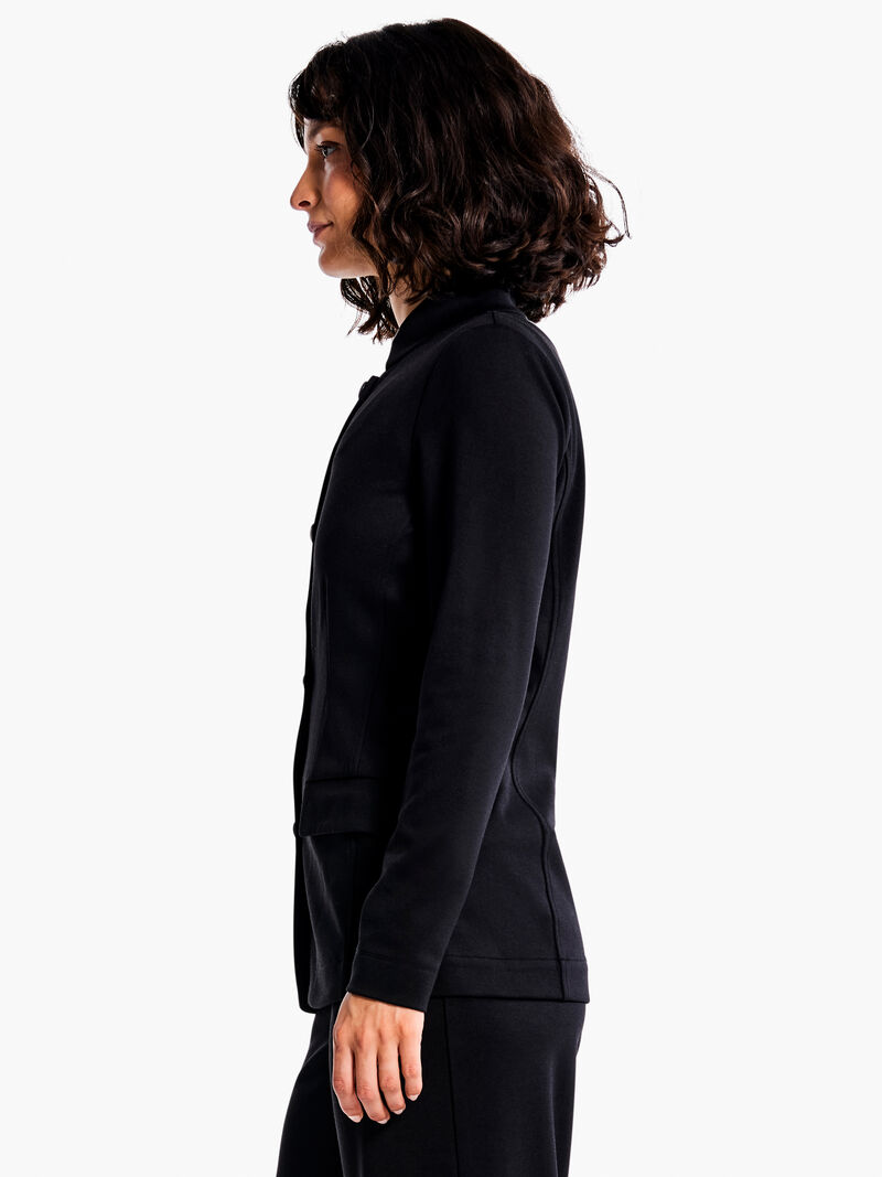 Woman Wears Drapey Ponte Blazer image number 2