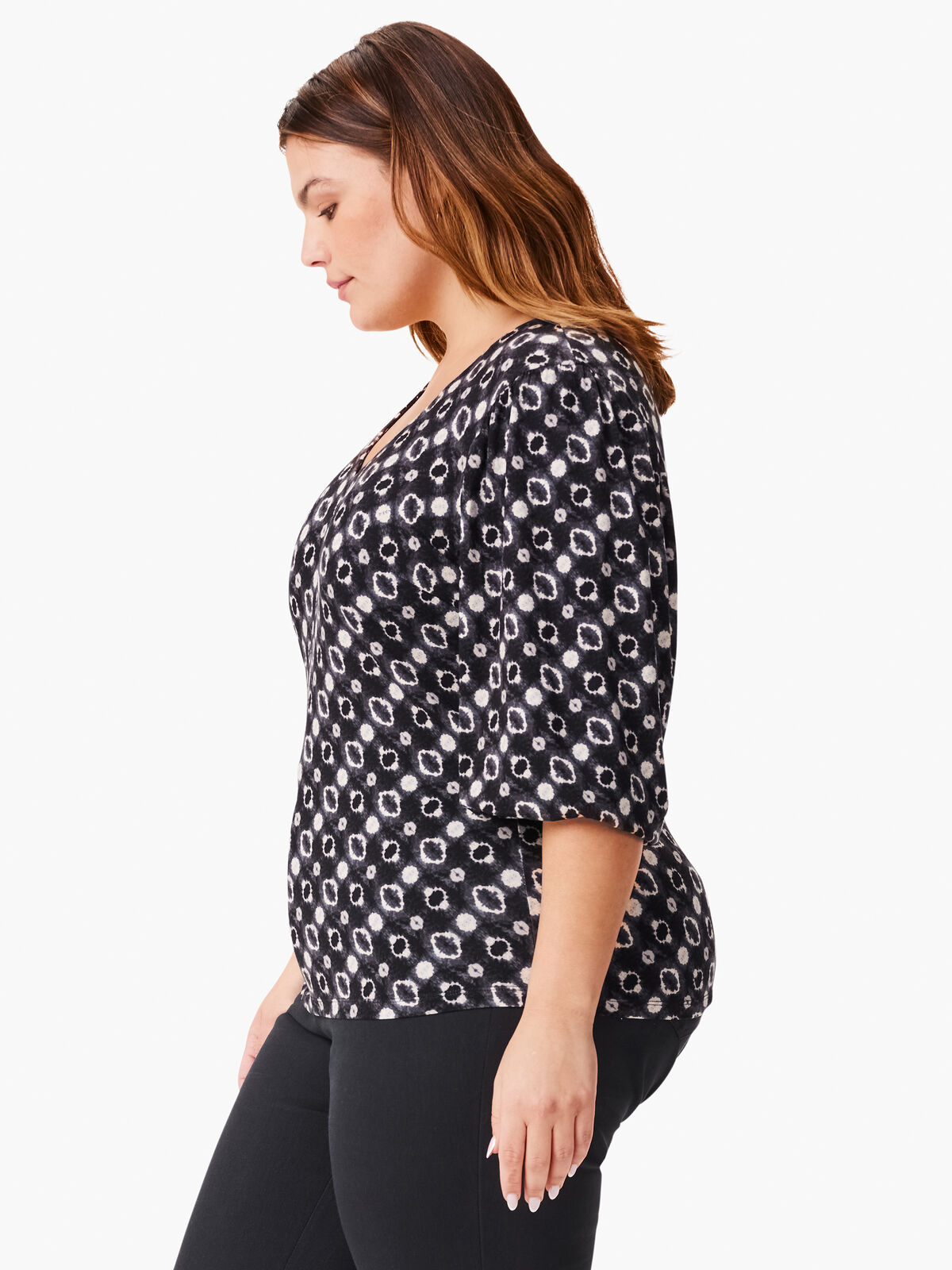 Midnight Shibori Top