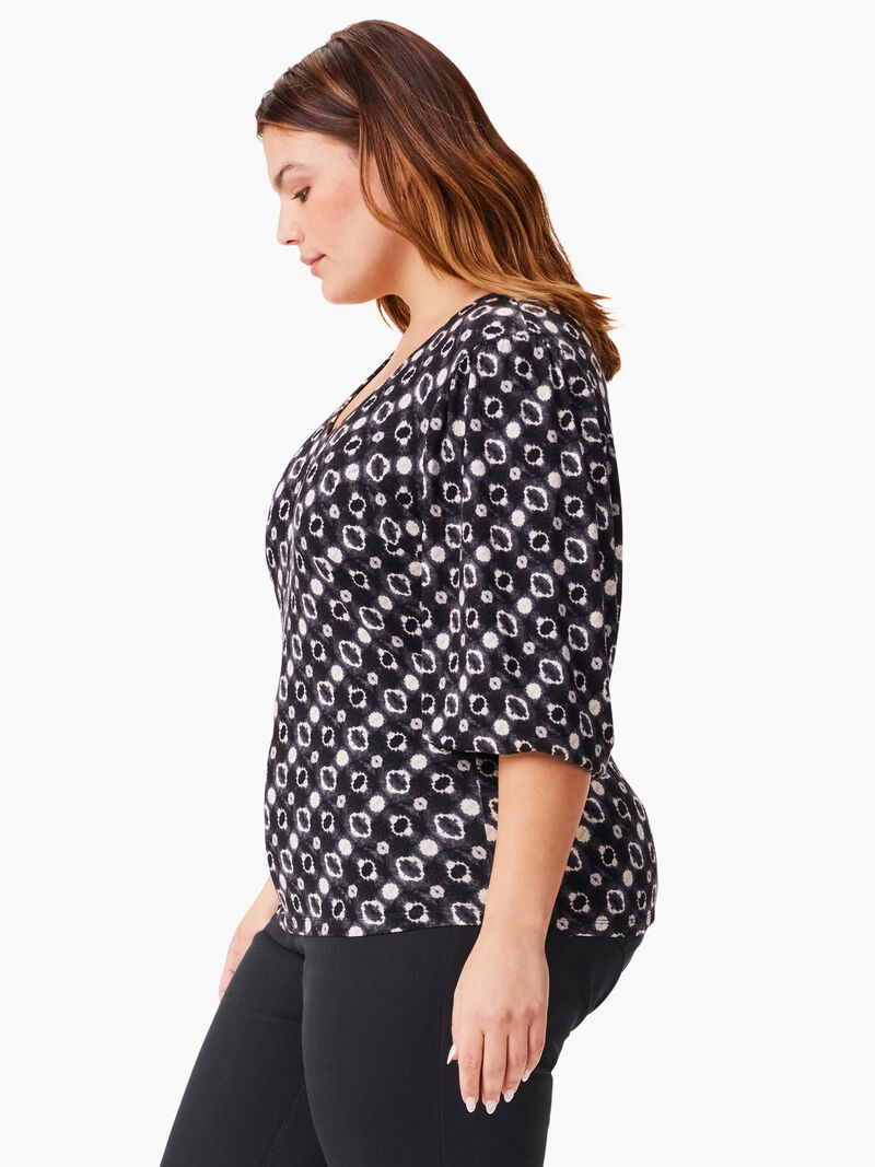 Woman Wears Midnight Shibori Top image number 2
