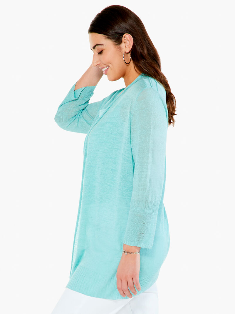 Woman Wears Go To Featherweight Cardigan Sweater image number 1