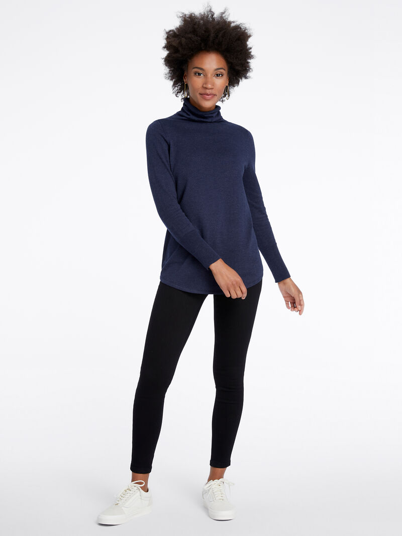 Woman Wears Vital Turtleneck Sweater image number 3