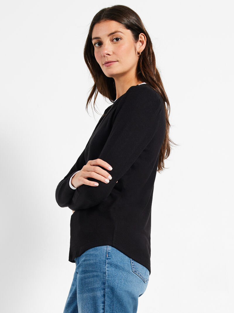 Woman Wears NZT Sweet Dreams Puff Shoulder Layered Top image number 1