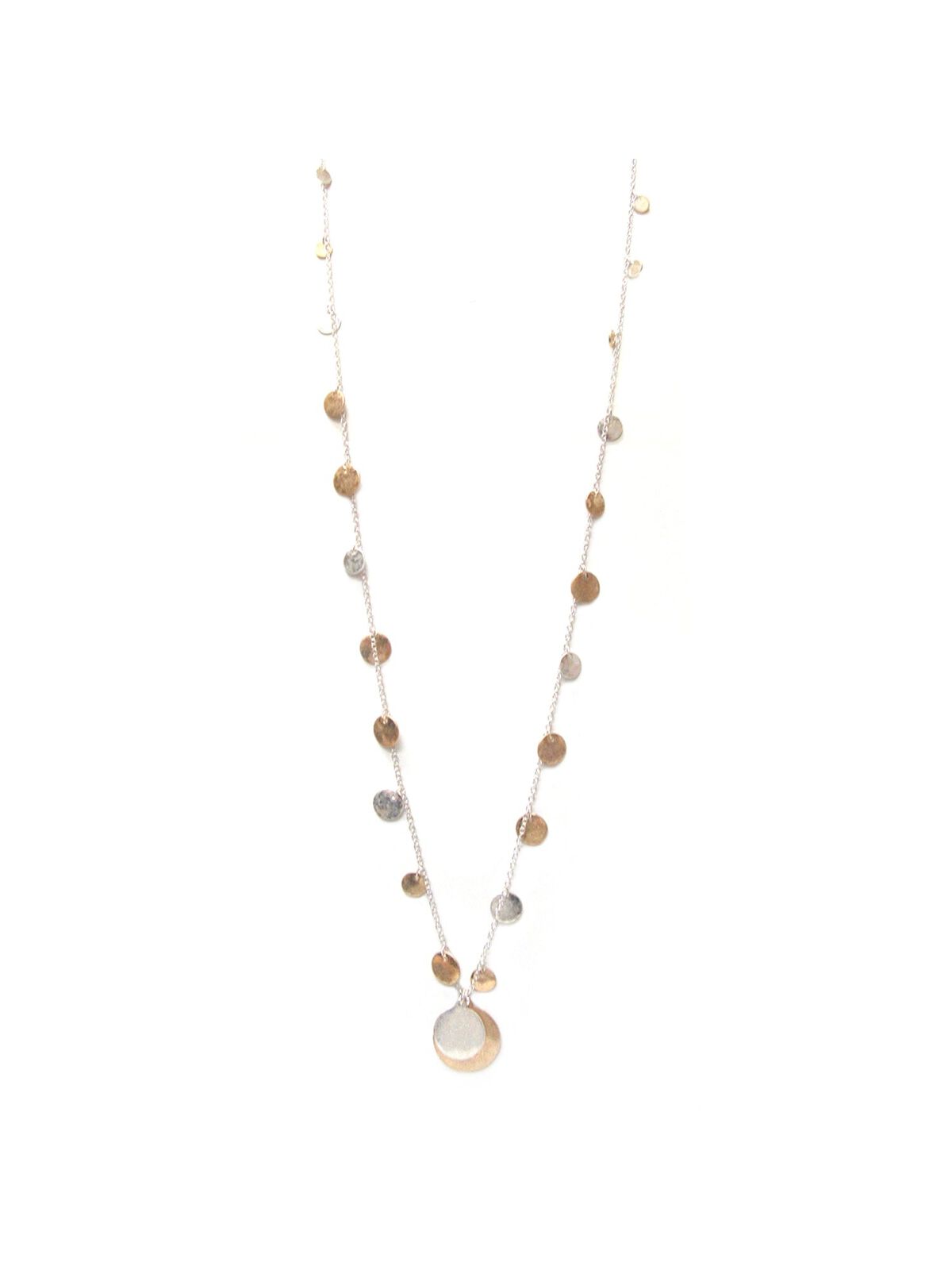 Marlyn Schiff Long Disc Necklace