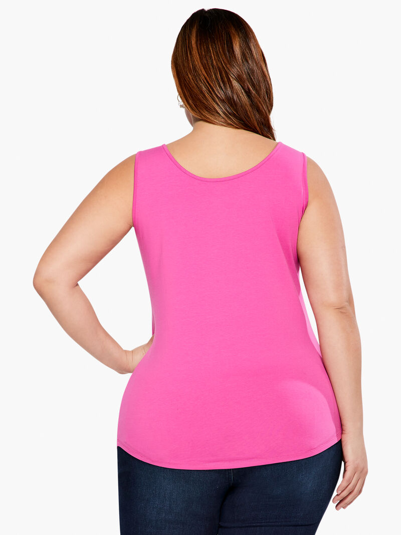 Woman Wears Shirt Tail Perfect Tank image number 2