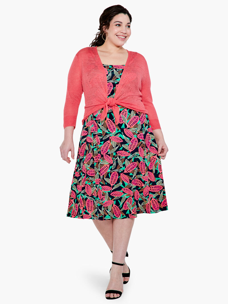 Woman Wears Lightweight 4-Way Cardigan image number 1