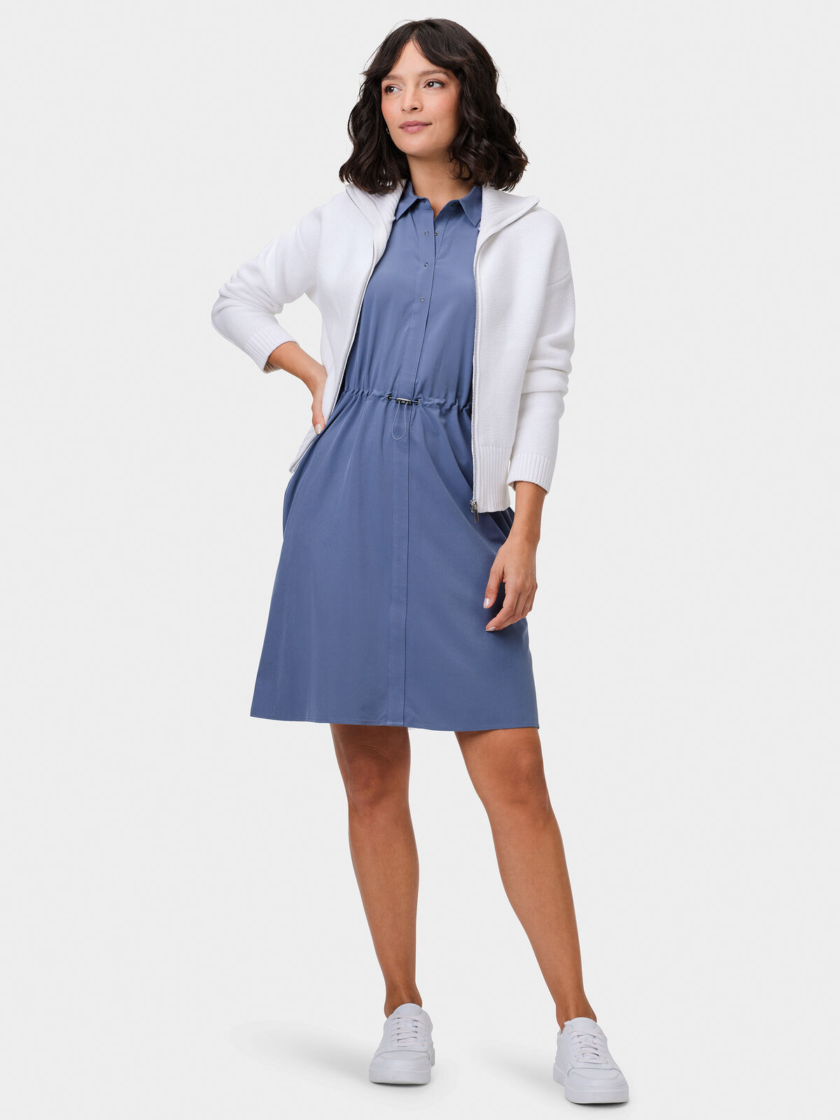 Tech Stretch Collared Dress