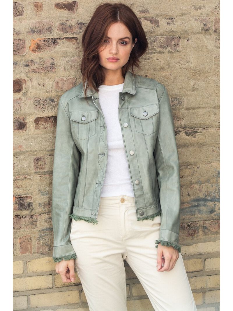 JKT NYC Alexa Patina Leather Jacket