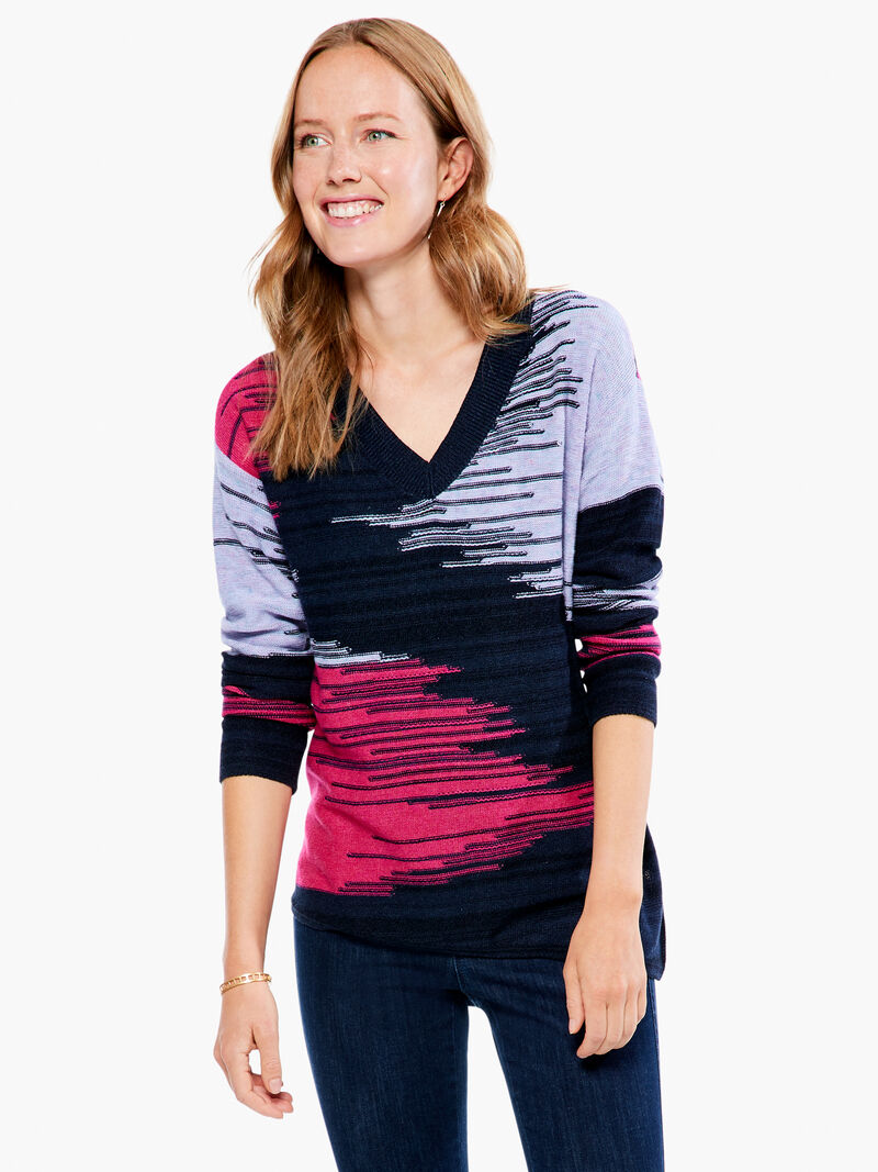 Woman Wears Vivid Vibes Sweater image number 0