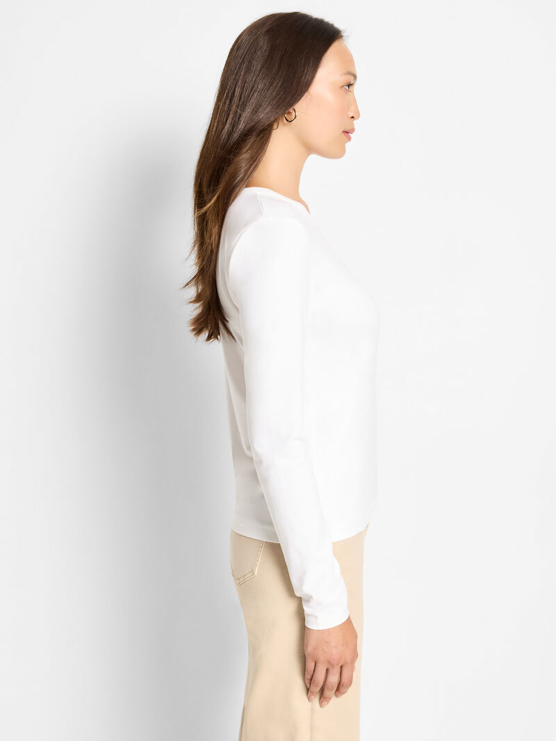 Woman Wears Perfect Knit Long Sleeve Top image number 1