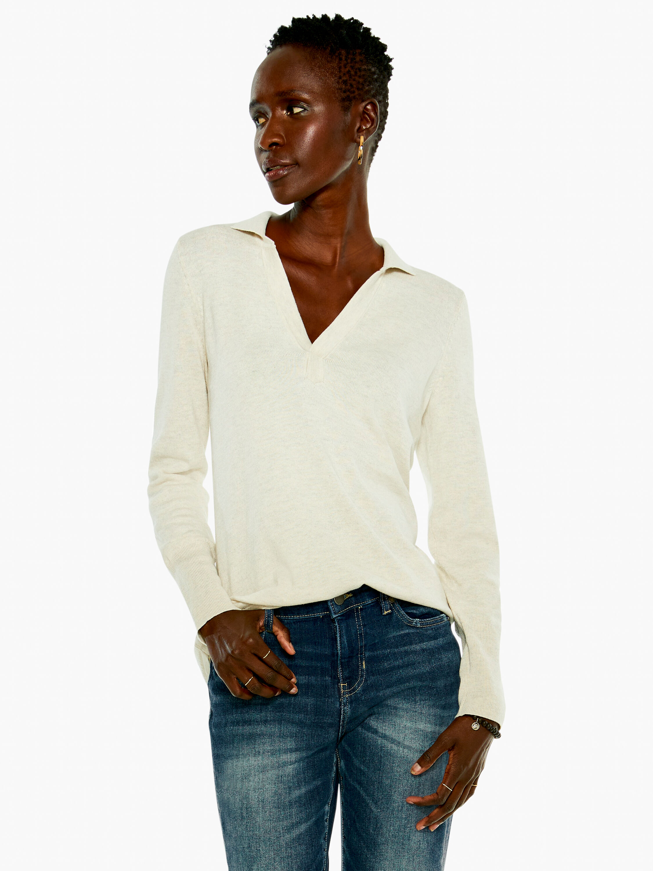 Zoe Womens Comfort Zone Beige Crewneck Pullover Top Sweater XL BHFO 6507 Nic 