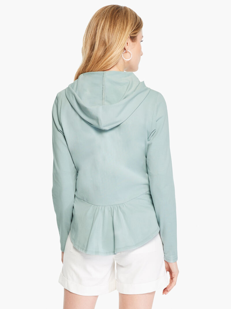 Woman Wears Ruffled Up Perfect Knit Jacket image number 2