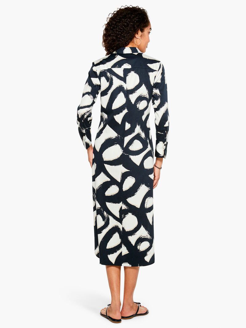 Woman Wears Squiggle Stretch Dress Jacket image number 3