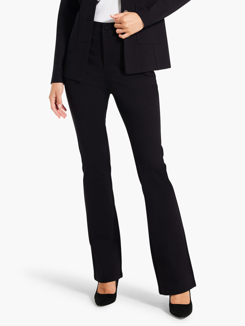 Woman Wears 31" Ponte Knit Pant image number 2