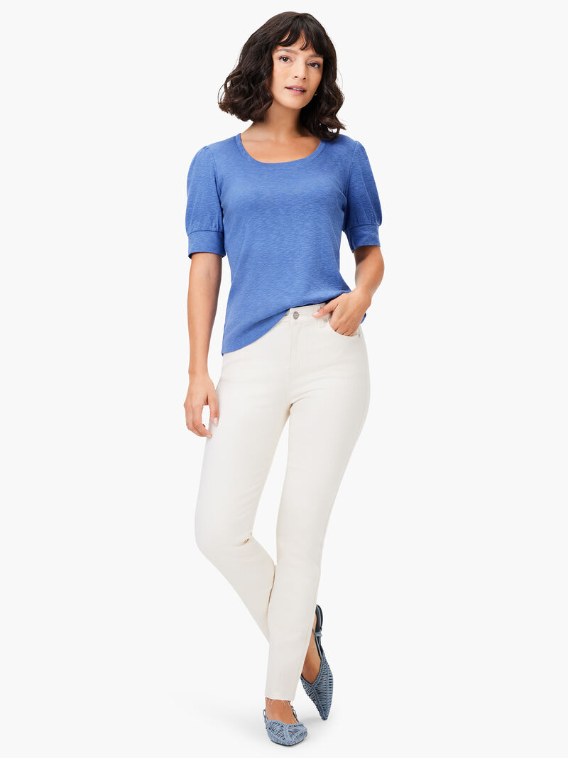 Woman Wears NZT Elbow Sleeve Scoop Neck Tee image number 3