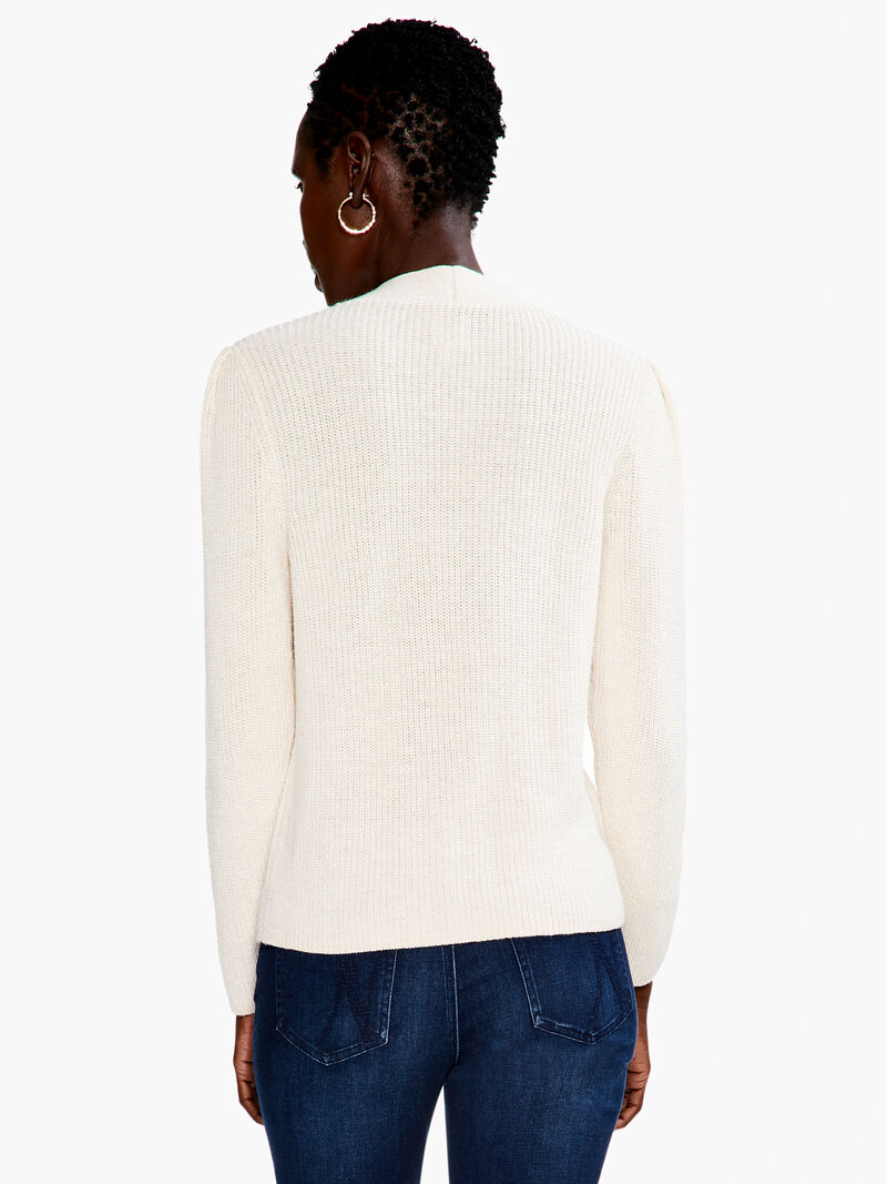 Woman Wears Shaker Knit Cardigan image number 2