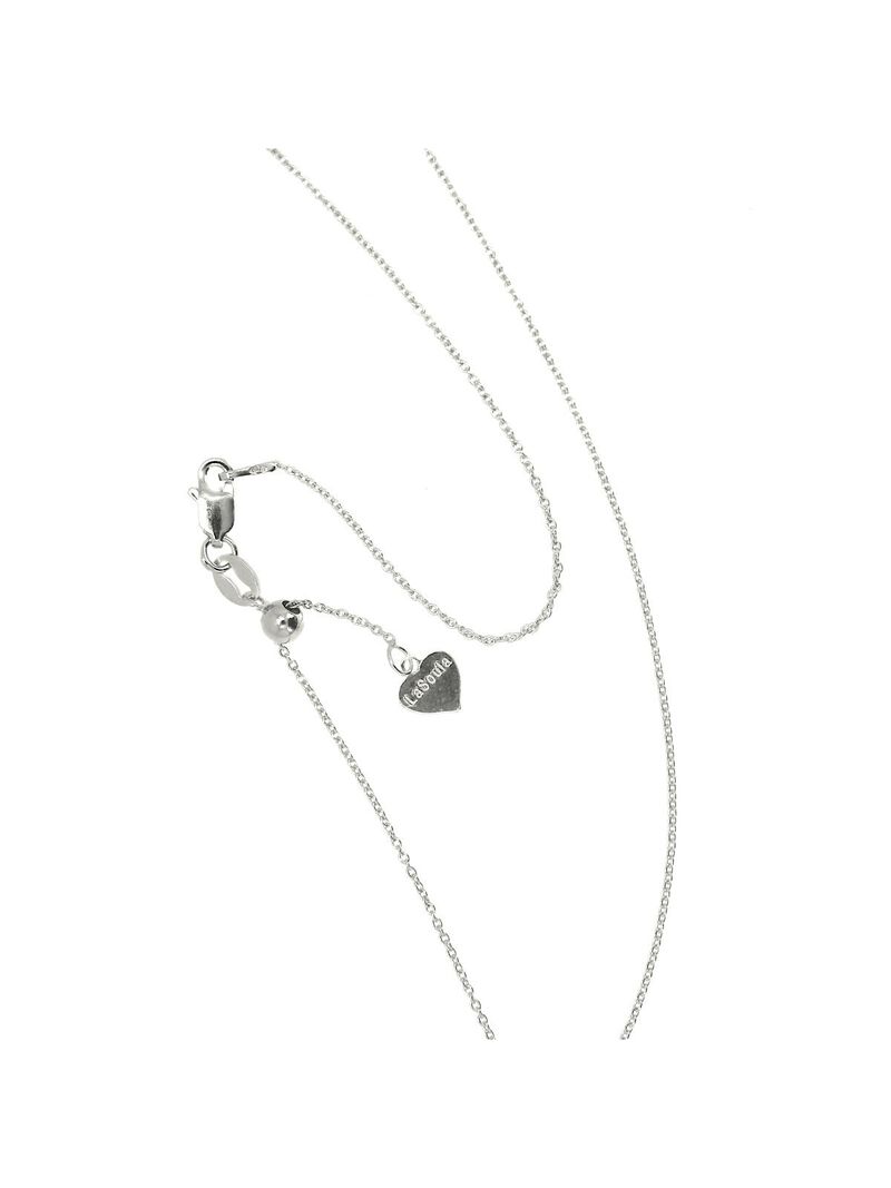 La-Soula 20" Sterling Silver Adjustable Cable Chain