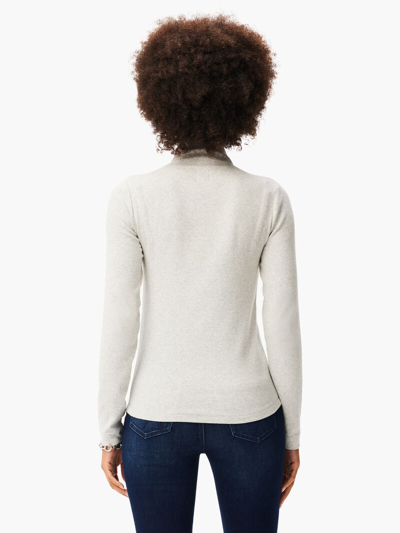 Woman Wears High Neck Perfect Rib Top image number 2