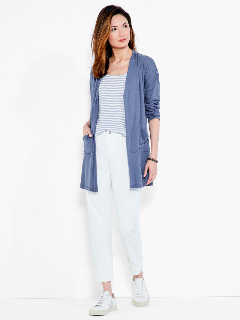 Woman Wears NZT Long Sleeve Pocket Cardigan image number 3