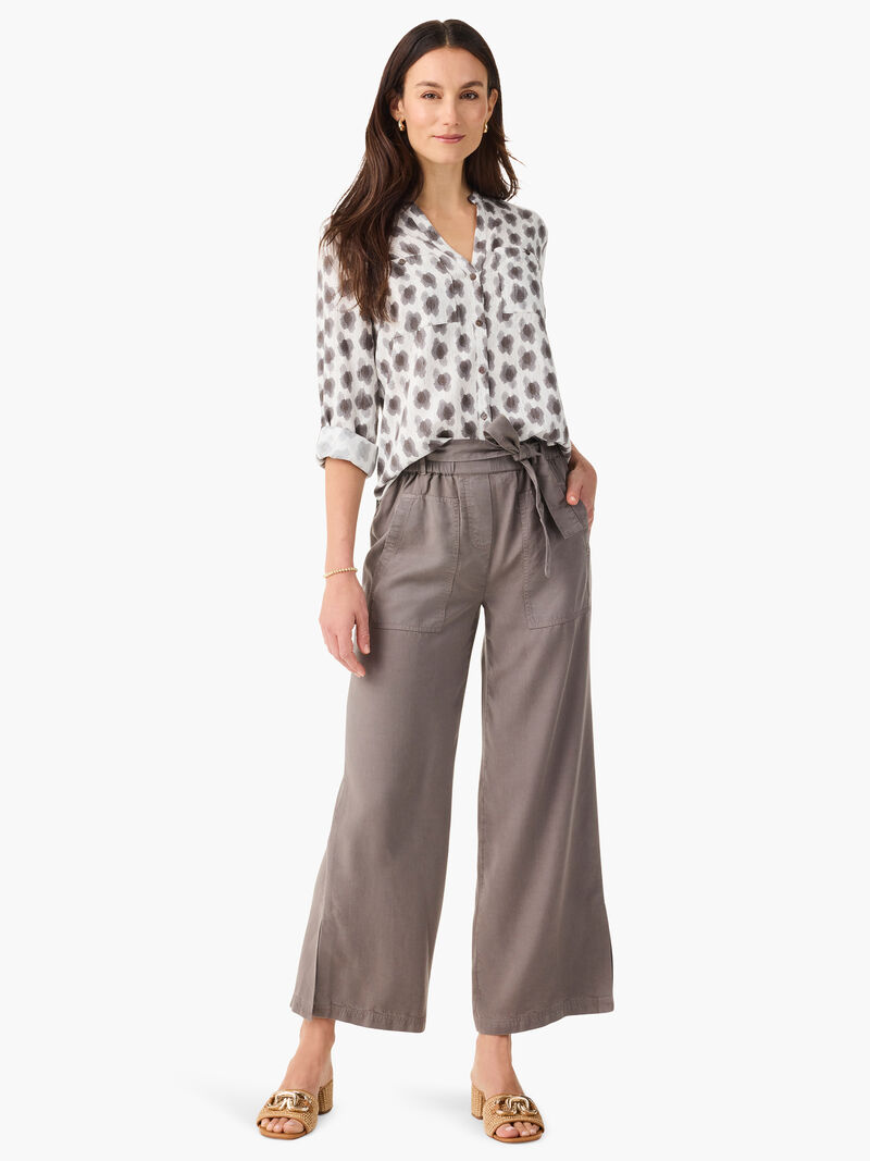 Woman Wears 28" Drapey Utility Wide Leg Pant image number 1