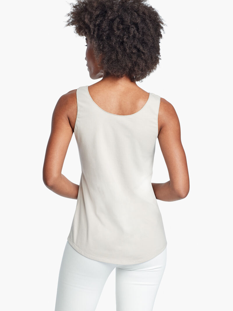 Woman Wears Shirt Tail Perfect Tank image number 3