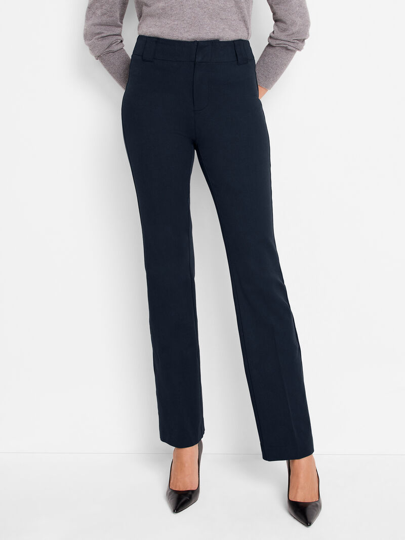 Woman Wears 31" Plaza Demi Boot Cotton Bi-Stretch Pant image number 0
