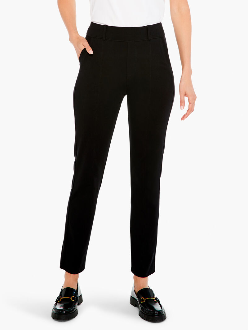 Woman Wears Perfect Knit Slim Trouser image number 0