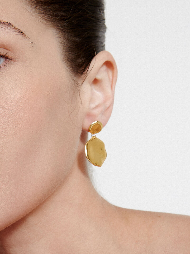 Woman Wears Chan Luu - Hammered Drop Earring image number 1