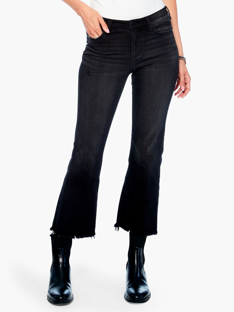 Woman Wears Liverpool - Hannah Cropped Flare w/ Fray Hem image number 0